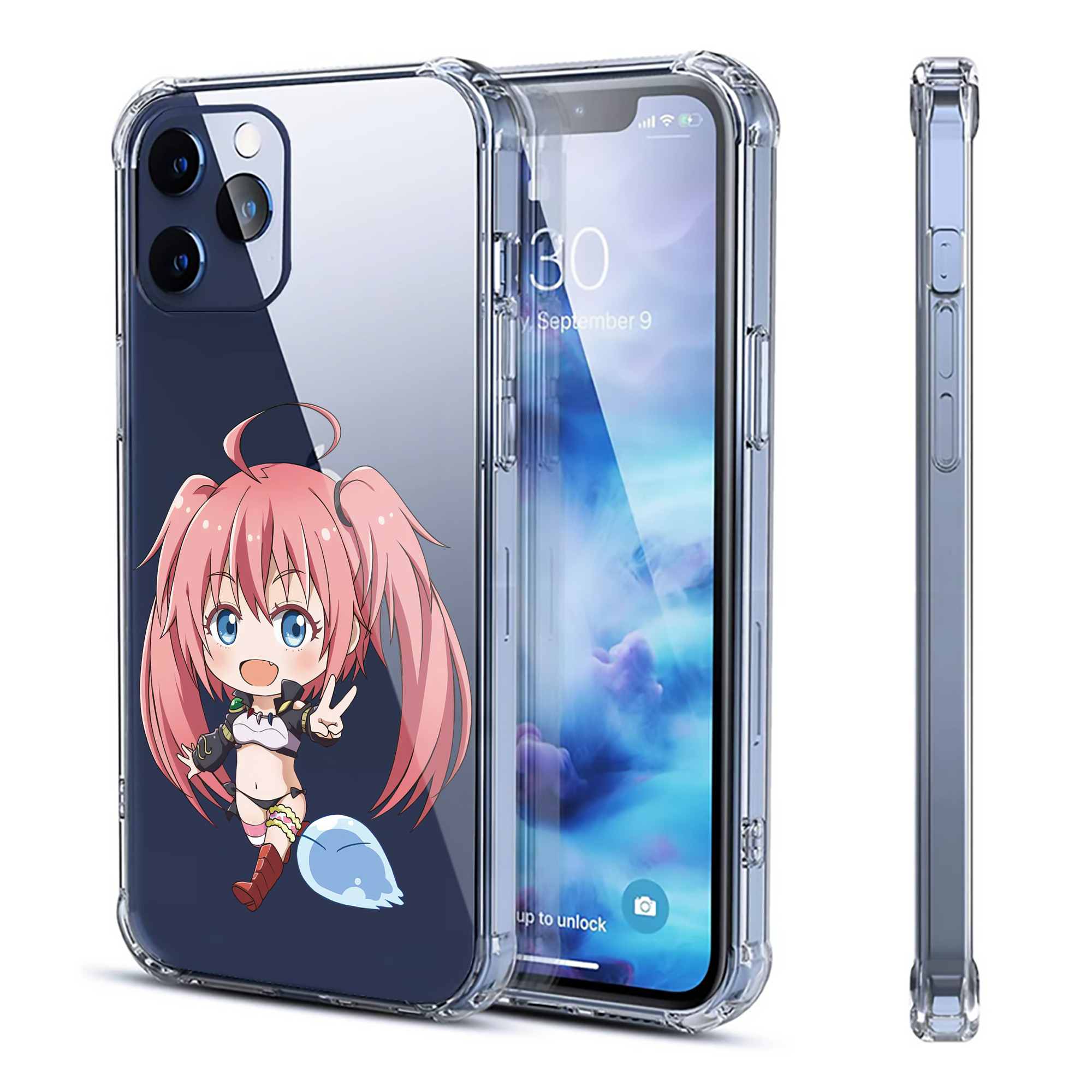 （画像用） 転スラ Regarding Reincarnated to Slime 【iPhone 12シリーズ対応】透明スマホケース（クリアソフトケース）